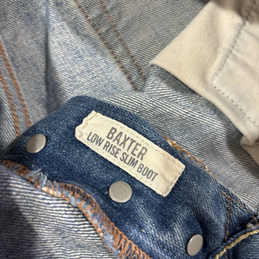 Vintage Abercrombie Fitch Baxter Low Rise Slim Boot Cut Jeans Men's 32x30 Blue